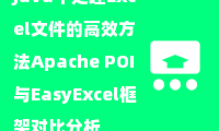  Java中处理Excel文件的高效方法Apache POI与EasyExcel框架对比分析