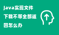 java实现文件下载不等全部返回怎么办