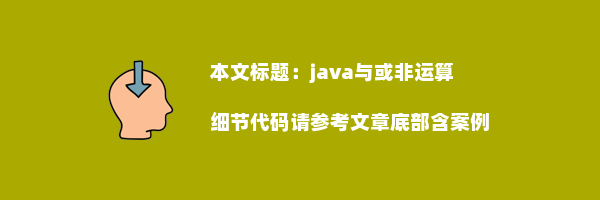 java与或非运算