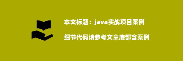 java实战项目案例